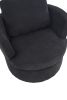 Sophisticate Swivel Haven: Reversible Barrel Chair