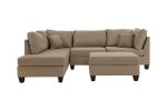 Sand Color 3-Piece Sectional Living Room Furniture