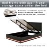 Tufted Upholstered Platform Bed with Hydraulic Storage System