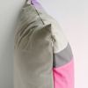 Onitiva [PINK LADY] Knitted Fabric Patchwork Pillow Cushion