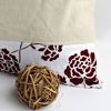"Floral Ocean" Linen Patchwork Pillow Cushion