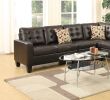 4-Piece Modular Sectional Espresso Faux Leather Sofa Set