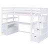 VersaSpace Twin Loft Bed with Desk and Storage