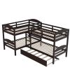 L-Shaped Bunk Bed with Trundle