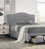 Elegant Grey Burlap Twin Bed Set
