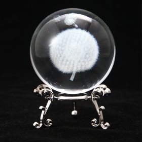 Ethereal Enchantment Crystal Ball Decoration (Color: Dandelion, size: Silver)