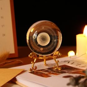 Ethereal Enchantment Crystal Ball Decoration (Color: Saturn, size: Gold)