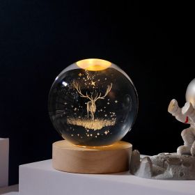 Crystal Ball Decoration Night Light (Items: Reindeer)