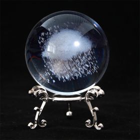 Ethereal Enchantment Crystal Ball Decoration (Color: Nimbus, size: Silver)