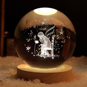 Crystal Ball Decoration Night Light (Items: Prince Rose)