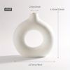 White Ceramic Donut Vase