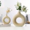 White Ceramic Donut Vase