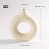 White Ceramic Donut Vase