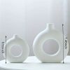 White Ceramic Donut Vase