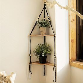 Boho Triangle Shelves Wall Decor (Style: B)
