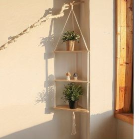 Boho Triangle Shelves Wall Decor (Style: A)