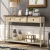Rustic Elegance Console Table with Drawers