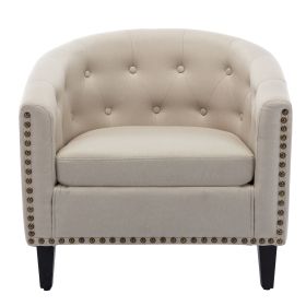 EleganceLuxe Living Room Side Chair (Color: tan)