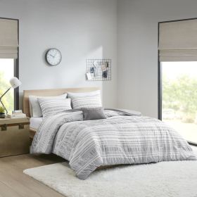 Lumi Chic Striped Comforter Set by Intelligent Design (Color: as Pic)