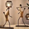 Rustic Bamboo Glow Candle Holder