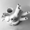 Arterial Elegance Heart-Shaped Vase