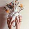 Arterial Elegance Heart-Shaped Vase