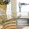 36" Inch Round Tempered Glass Table Top