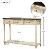 Rustic Elegance Console Table with Drawers