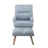 Relaxation Wingback Chair with Ottoman