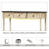 Rustic Elegance Console Table with Drawers