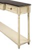 Rustic Elegance Console Table with Drawers
