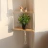 Boho Triangle Shelves Wall Decor
