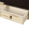 Rustic Elegance Console Table with Drawers