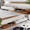 Italian-Style Minimalist Faux Marble TV Stand