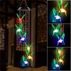 LED Solar Hummingbird Wind Chimes