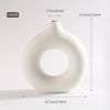 White Ceramic Donut Vase