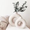 White Ceramic Donut Vase