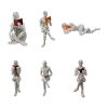 Scandinavian Modern Woman Reading Resin Statue