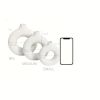 White Ceramic Donut Vase
