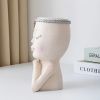 Elegance Face Statue Flower Pot