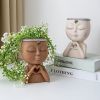 Elegance Face Statue Flower Pot