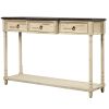 Rustic Elegance Console Table with Drawers