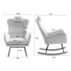 VelvetEase Modern Rocking Chair