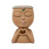 Elegance Face Statue Flower Pot