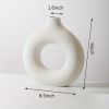 White Ceramic Donut Vase