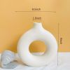 White Ceramic Donut Vase