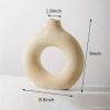 White Ceramic Donut Vase