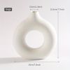 White Ceramic Donut Vase