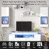 Modern LED Floating TV Stand Set